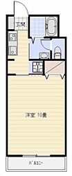 ウァーレスS-K 1Kの間取図画像