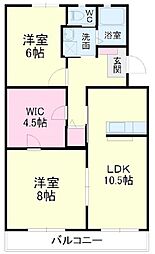 グランデ 2SLDKの間取図画像