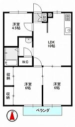 エステートピア赤穂 3LDKの間取図画像