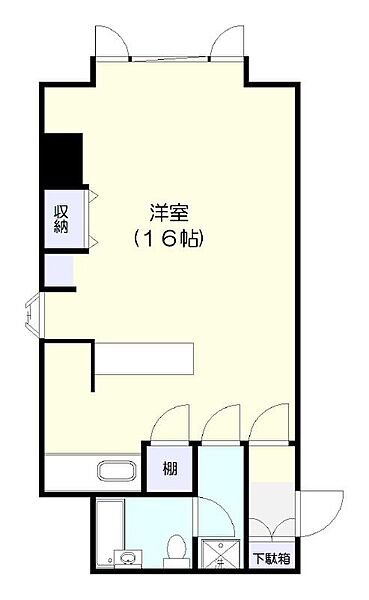 ダイナスティパレス58 606｜北海道札幌市中央区南五条西8丁目(賃貸マンション1R・6階・42.74㎡)の写真 その2