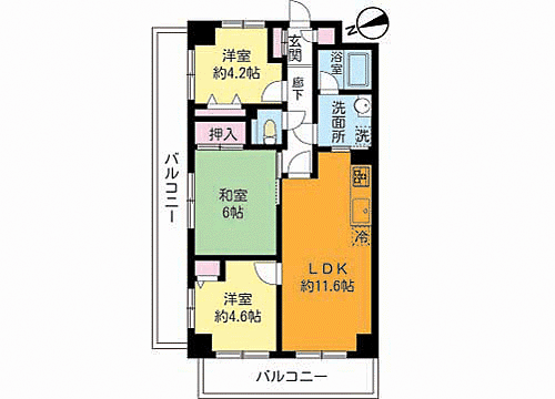 間取りを拡大表示