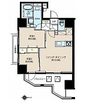 東京都台東区三筋１丁目（賃貸マンション2LDK・6階・51.21㎡） その2