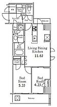 東京都台東区谷中３丁目（賃貸マンション2LDK・5階・50.22㎡） その2