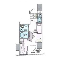 東京メトロ丸ノ内線 四谷三丁目駅 徒歩5分の賃貸マンション 4階ワンルームの間取り