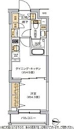 リビオメゾン湯島 1DKの間取図画像
