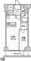 ジェノヴィア本所吾妻橋2スカイガーデン 1LDKの間取図画像