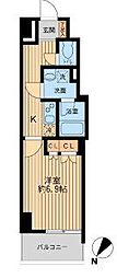 日本橋ファーストレジデンス 1Kの間取図画像
