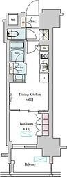 Brilliaist上野稲荷町 1DKの間取図画像