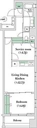 ダイナシティ浅草 2LDKの間取図画像