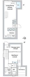 EDIT御茶ノ水妻恋坂 1SLDKの間取図画像