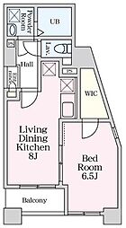 パークヒルズ 1LDKの間取図画像