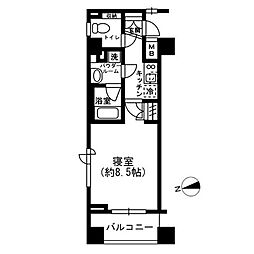 レジディア四谷三丁目 1Kの間取図画像