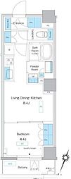 プレディアコート板橋 1LDKの間取図画像