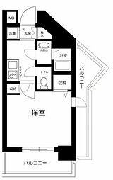 メゾン・ド・ヴィレ渋谷 1Kの間取図画像