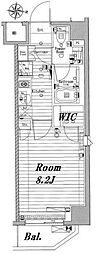 MAKESDESIGN蔵前 1Kの間取図画像