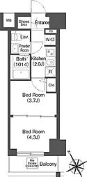 COMFORIALIV根岸二丁目 2Kの間取図画像