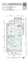 MAINSTAGE千住河原町 1LDKの間取図画像