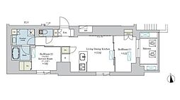 Brillia ist 浅草 1SLDKの間取図画像