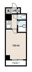 ココグランズマルビシ 1Kの間取図画像