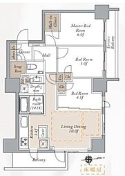 PRIMALCITY神楽坂 3LDKの間取図画像