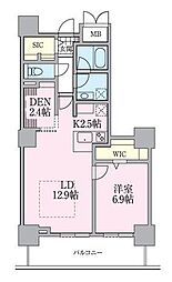 ロイヤルパークスタワー南千住 1SLDKの間取図画像
