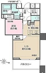 ザ・パークハウス麹町三丁目 1LDKの間取図画像