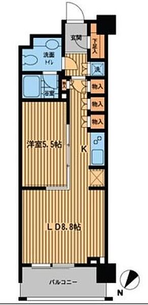 東京都中央区日本橋横山町(賃貸マンション1LDK・4階・44.89㎡)の写真 その2