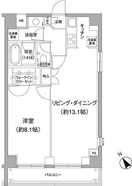 東京都文京区小石川３丁目(賃貸マンション1LDK・3階・51.48㎡)の写真 その2