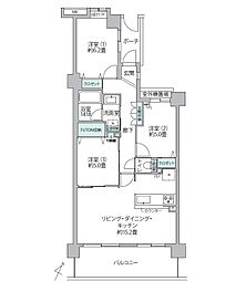 コスモフェスタ青葉台 3LDKの間取図画像