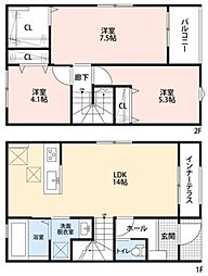 リーブルファイン足立神明 2階/-