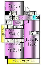 HF東尾久レジデンス 3LDKの間取図画像