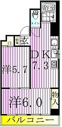 阪上ロイヤルハイツ第二 1LDKの間取図画像