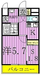 RELUXIATOKYONORTH 1DKの間取図画像