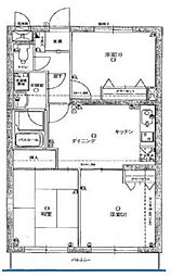 グレンモア西新井 3DKの間取図画像