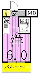 トップ亀有No.1 ワンルームの間取図画像