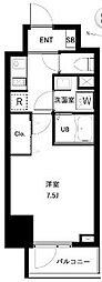 アーバンパーク扇大橋 1Kの間取図画像