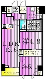 エス-レジデンス北千住reiz 2LDKの間取図画像