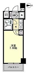 ワコーレ亀有2 ワンルームの間取図画像