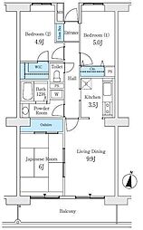 ウイングプラザ 3LDKの間取図画像