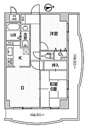 リレント谷塚 2LDKの間取図画像