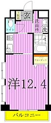 アメニティ菊野井 1Kの間取図画像