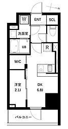 アーバンパーク扇大橋 1DKの間取図画像