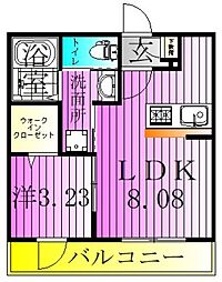 TownHouse8 1LDKの間取図画像