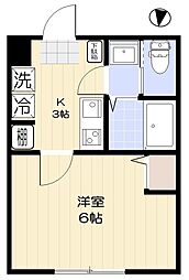 葛飾区堀切2丁目マンション 1Kの間取図画像