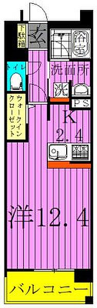 ロイヤルパークスリバーサイド 422｜東京都足立区新田３丁目(賃貸マンション1K・4階・40.09㎡)の写真 その2