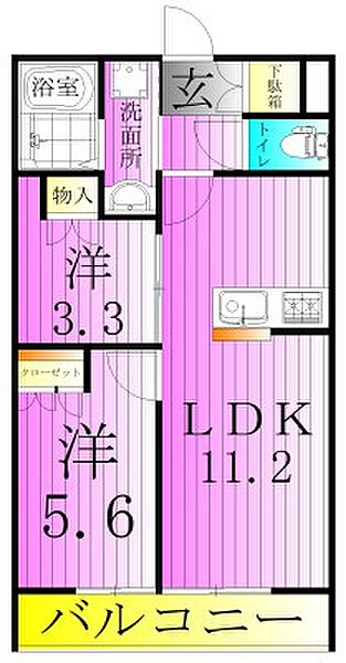 （仮称）足立区一ツ家1丁目計画 303｜東京都足立区一ツ家１丁目(賃貸アパート2LDK・3階・43.26㎡)の写真 その2