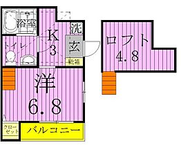 Camel西新井 106 ｜ 東京都足立区西新井本町１丁目27-3（賃貸アパート1K・1階・22.46㎡） その2