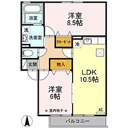 エーデルハイムASAKA−B 2階