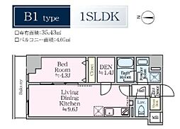 足立区西新井栄町3丁目マンション 1SLDKの間取図画像