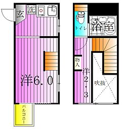 サンクレール 1LDKの間取図画像